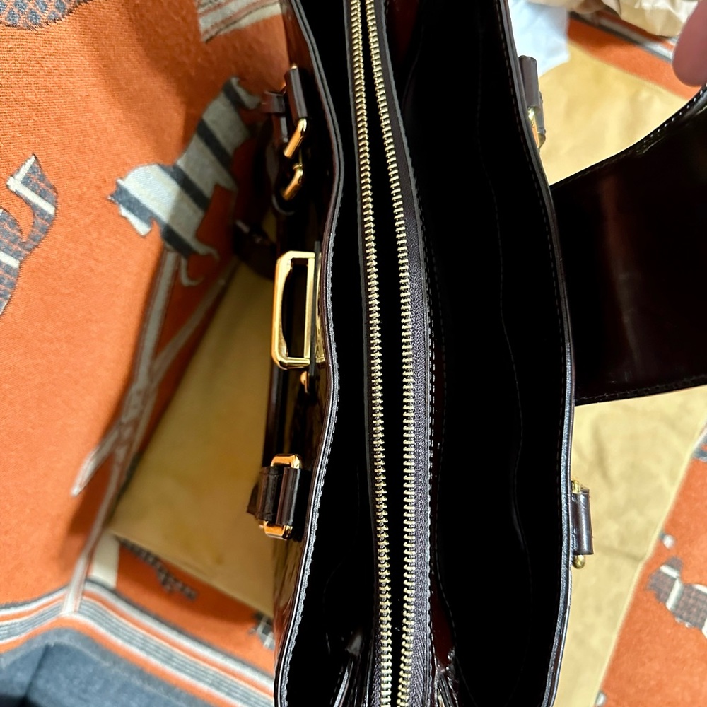 Louis Vuitton Purple Satchel Elegant Structured Design - Picture 10 of 15